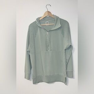 Pink quarter zip sweatshirt